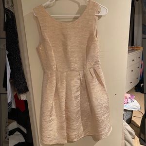 Gold dress with bow
